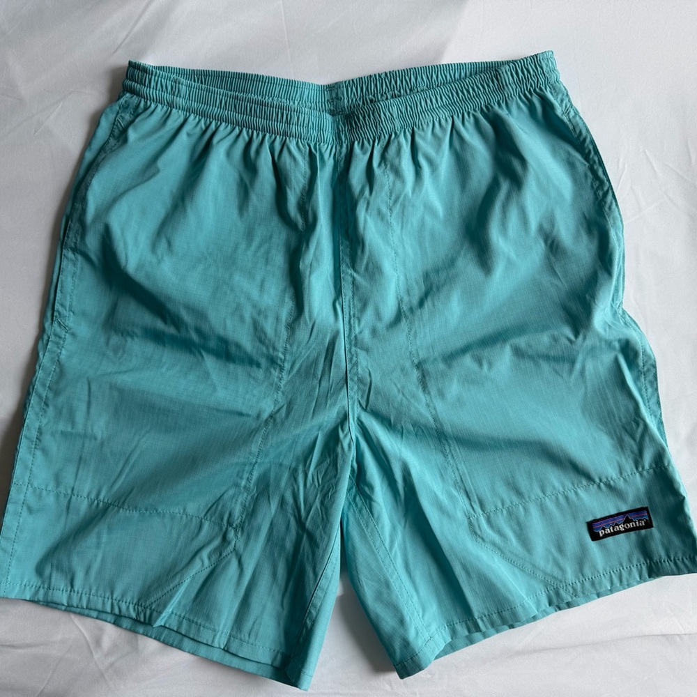 Patagonia Men's Light Teal Shorts (S - 7in inseam)